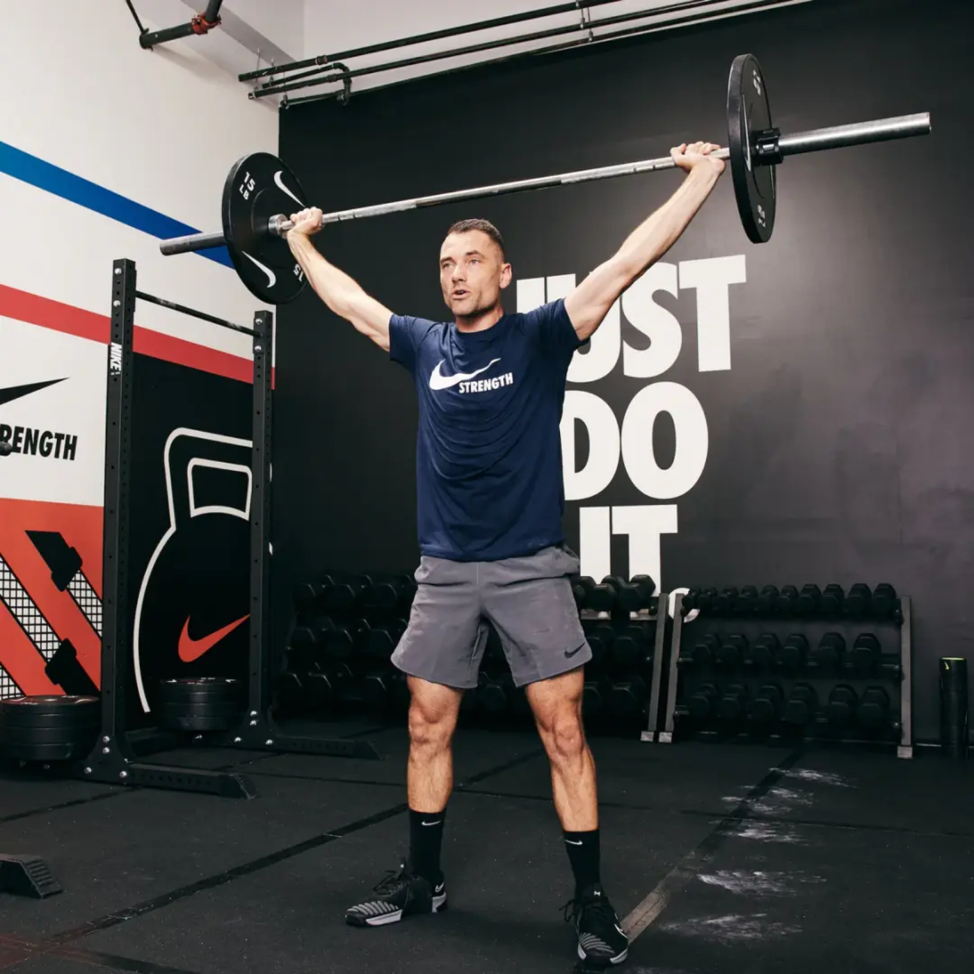 Nike Strength Barbell 20 kg - Black Chrome - Görsel 6