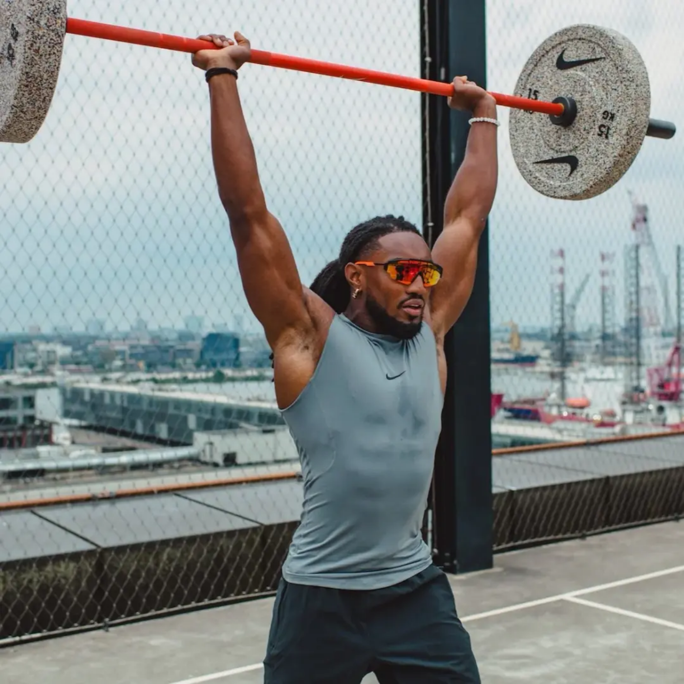 Nike Strength Shield Barbell Turuncu 20kg - Görsel 5