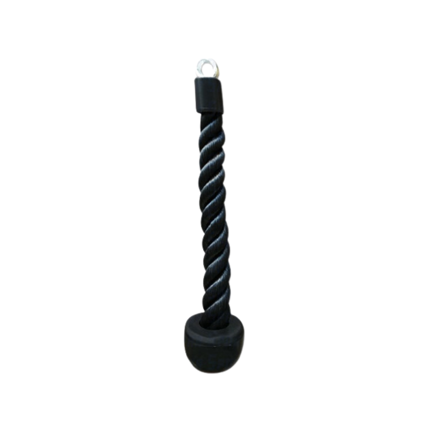 Dayanıklı siyah halat gövdeye ve metal bağlantı halkasına sahip Diesel Fitness Gym Rope fitness antrenman aparatı
