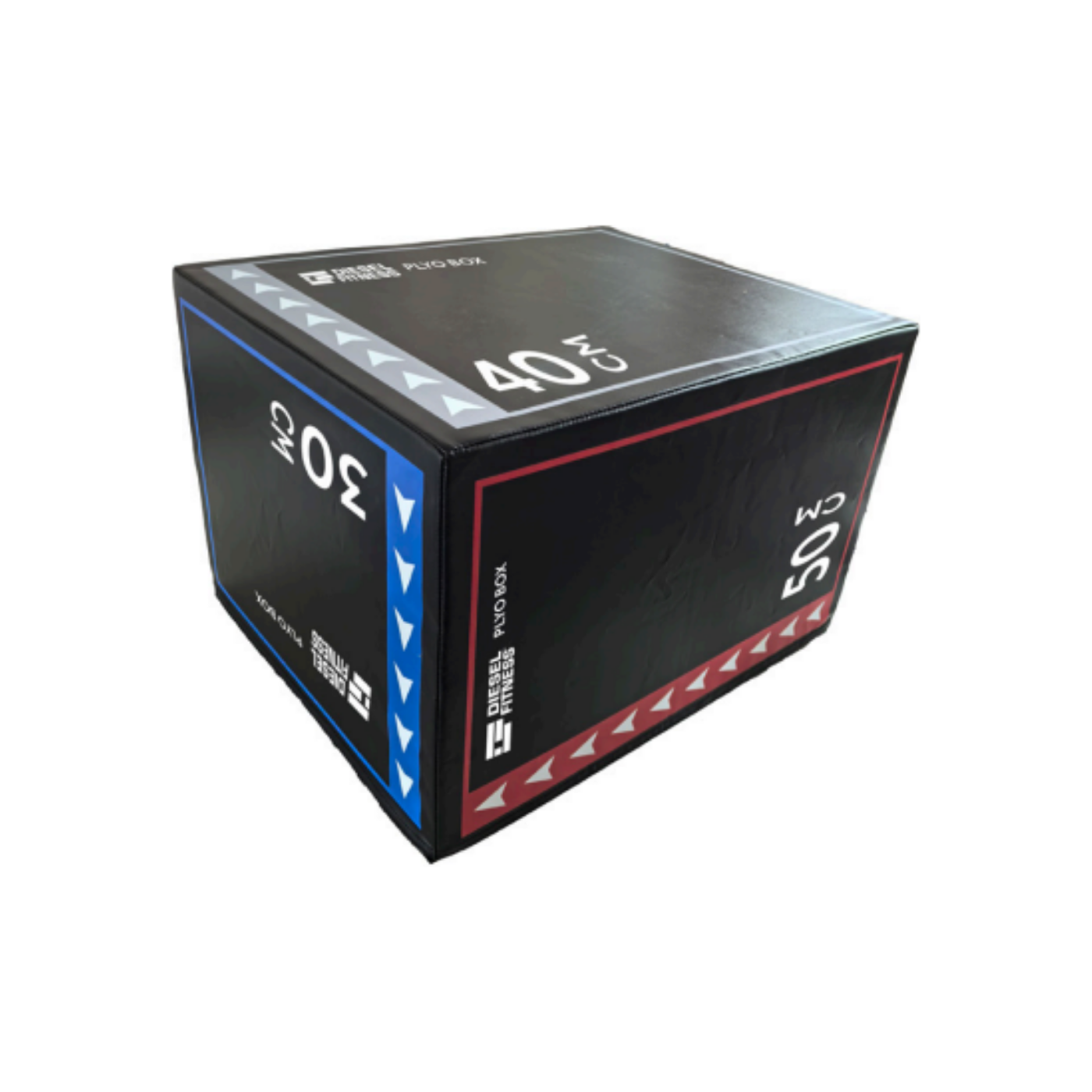 30 cm, 40 cm ve 50 cm yükseklik ölçülerine sahip dayanıklı Diesel Fitness Ply Box pliometrik antrenman kutusu