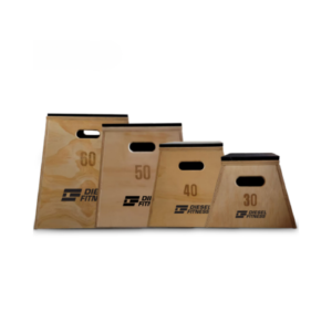 30 cm, 40 cm, 50 cm ve 60 cm yükseklik seçeneklerine sahip Diesel Fitness Jump Box pliometrik antrenman kutuları