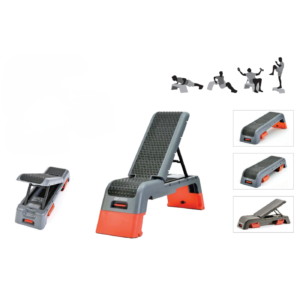 Ayarlanabilir yükseklik sistemine ve kaymaz yüzeye sahip Diesel Fitness Deck New çok amaçlı fitness step platformu