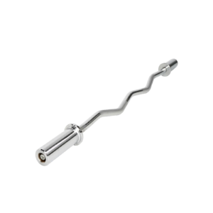 Krom kaplı az kırık ergonomik yapıya sahip Diesel Fitness Olympic Bar V (Az Kırık / Z Bar) 119Cm olimpik antrenman barı