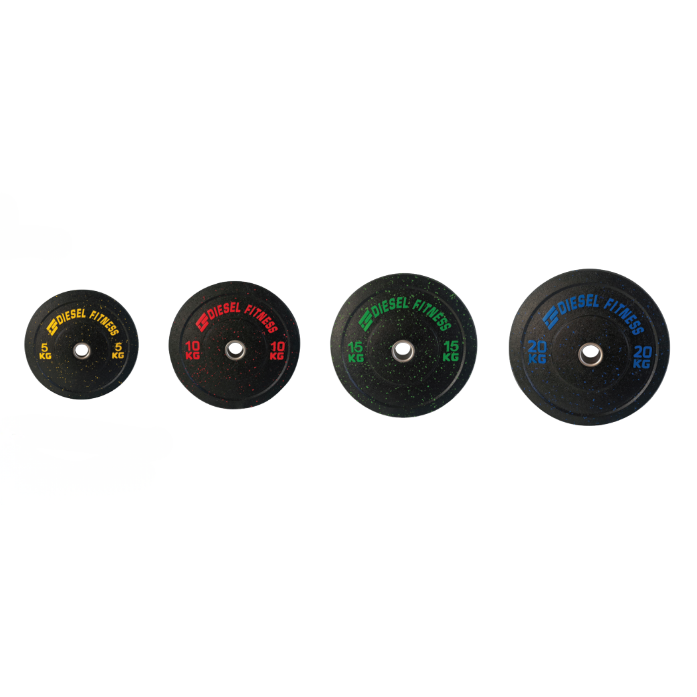5 kg, 10 kg, 15 kg ve 20 kg ağırlık seçeneklerine sahip Diesel Fitness Bumper Flanş New kauçuk bumper plaka seti