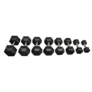 2,5 kg ile 30 kg arasında farklı ağırlık seçeneklerine sahip Diesel Fitness Altıgen Dumbbell Set kauçuk hex dambıl seti