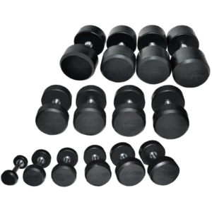 Kauçuk kaplama gövdeye ve ergonomik metal tutma alanına sahip Diesel Fitness PSD-5 Kauçuk Dumbbell New profesyonel dambıl seti
