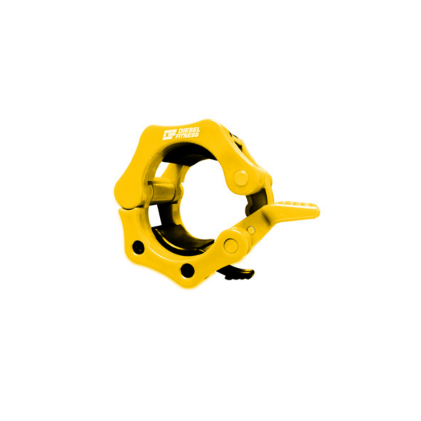 Sarı renkli dayanıklı gövdeye sahip Diesel Fitness Plastic Barbell Collar olimpik ağırlık sabitleme aparatı