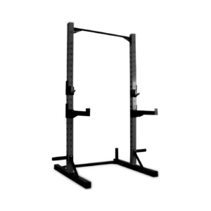 Ayarlanabilir bar tutucularına ve güvenlik kollarına sahip Diesel Fitness Half Rack profesyonel squat ve kuvvet antrenman ekipmanı