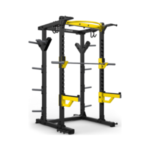 Pull up bar, güvenlik kolları ve ağırlık depolama alanlarına sahip Diesel Fitness Full Rack profesyonel kuvvet antrenman ekipmanı