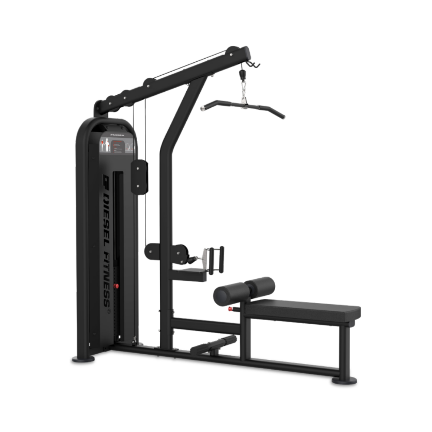 Diesel Fitness Lat Pull Seated Row Dual Machine profesyonel sırt antrenman makinesi